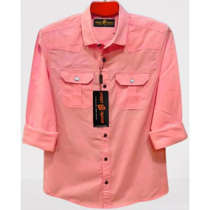 Fashionable casual shirt for men( Pink)