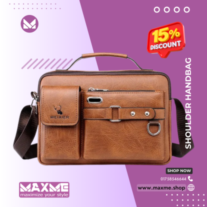 Luxury Brand Mens Leather Bags Messenger Bag Briefcase Satchel Shoulder Handbag
